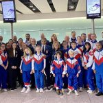 GBTSDA team photo at Heathrow terminal