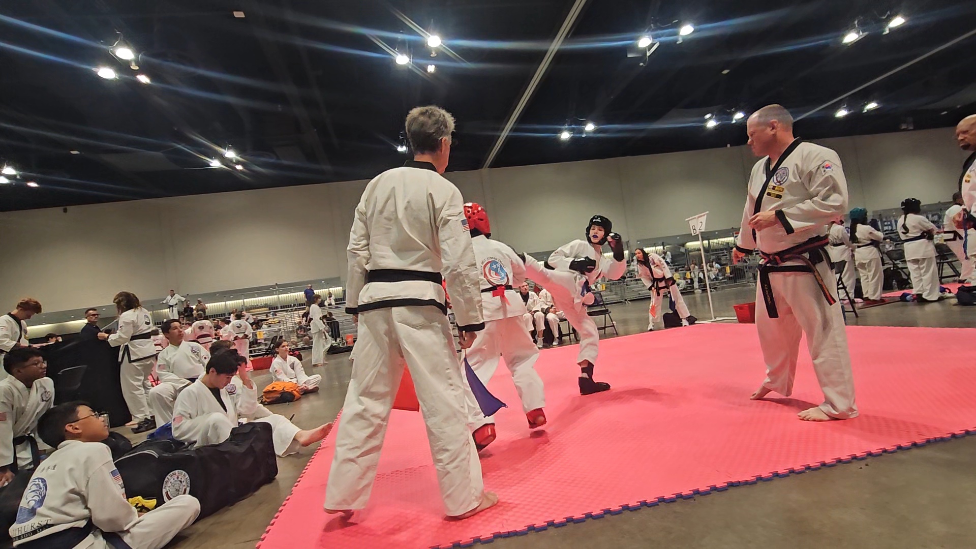 Nathan sparring at the WTSDA World Championships