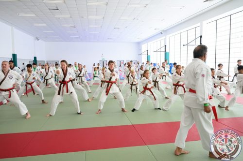 BKCN Khan in front of junior grades punching