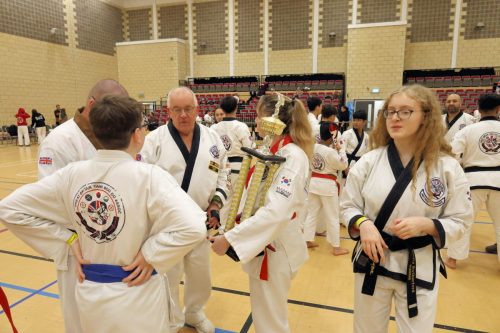 Hanging around at the end of the competition