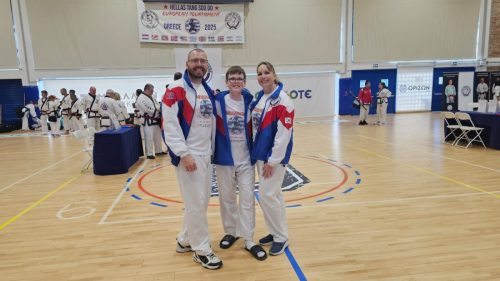 Morris family at the European Championships